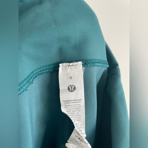 🍋Lululemon Wunder Train High-Rise Tight 27.5” Storm Teal - Picture 9 of 12